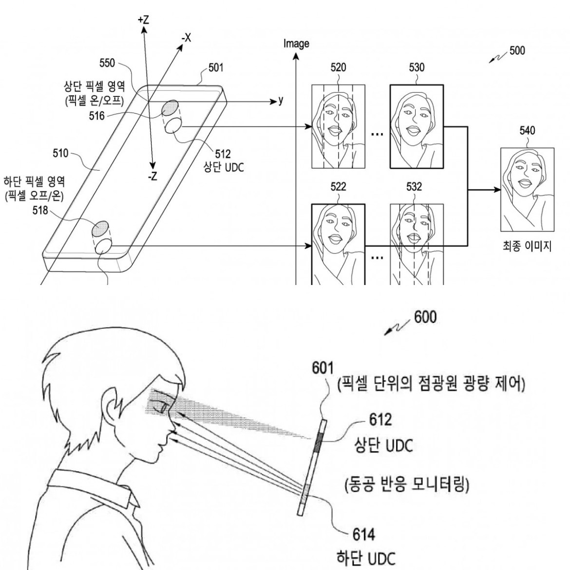 Samsung, ekranın altındaki iki kamerayı kullanarak yüz tanıma gerçekleştirecek