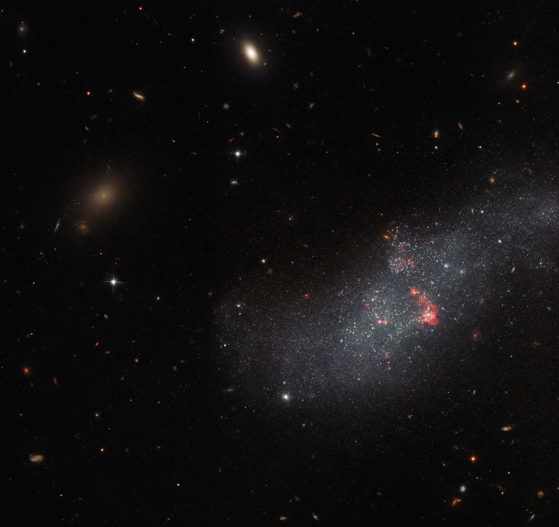 Hubble Uzay Teleskobu, UGCA 307 adlı galaksiyi görüntüledi.
