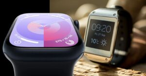 Galaxy Watch, Apple Watch, Galaxy Watch dikdörtgen, Galaxy Watch dikdörtgen tasarım, Samsung Galaxy Watch dikdörtgen
